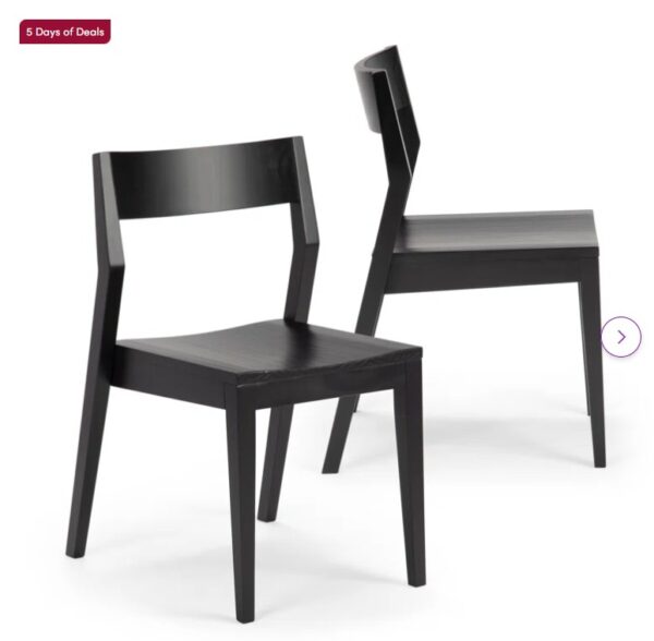 Linzy Solid Wood Low Back Side Chair