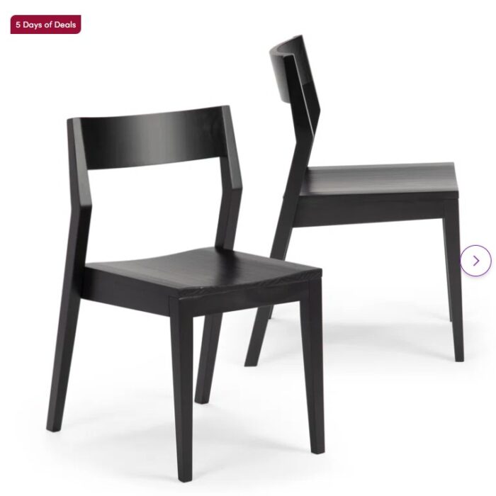 Linzy Solid Wood Low Back Side Chair