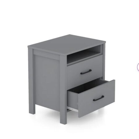 Allysyn 22.7" 2 Drawer Nightstand