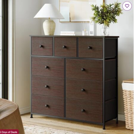 Ojaswi 9 Dresser, Chest of Drawers with Wide 39