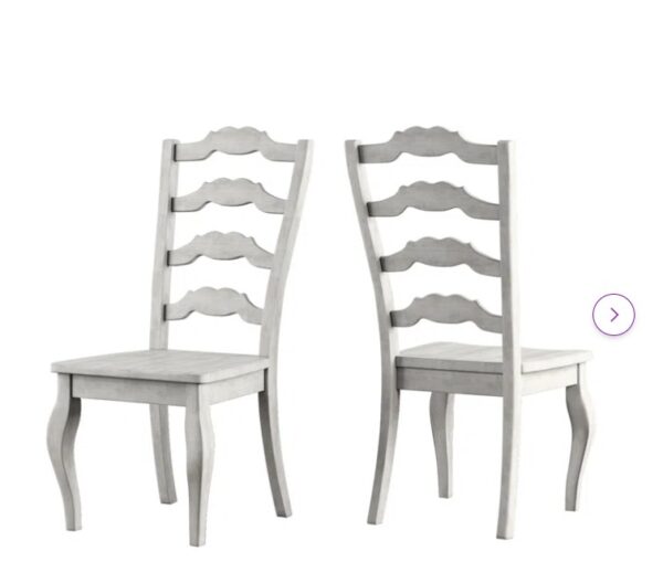 Fortville Solid Wood Ladder Back Side Chair (Set of 2)