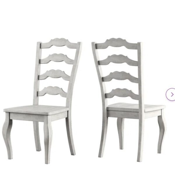 Fortville Solid Wood Ladder Back Side Chair (Set of 2)