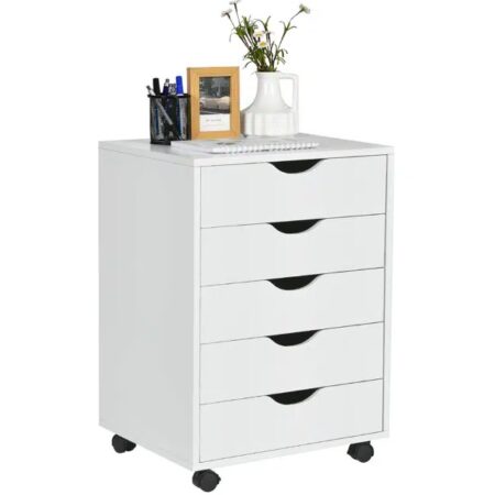 Coray 18.7'' Wide 5 -Drawer Mobile File Cabinet