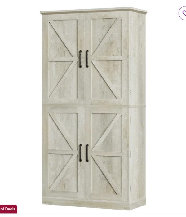 72.6" H Kitchen Pantry Storage Cabinet