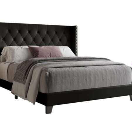 Aireanna Vegan Leather Wingback Bed