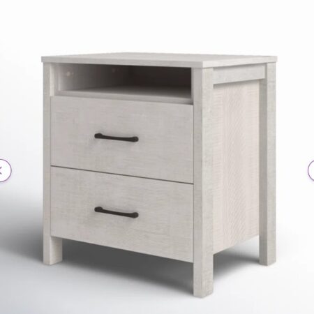 Allysyn 22.7" 2 Drawer Nightstand