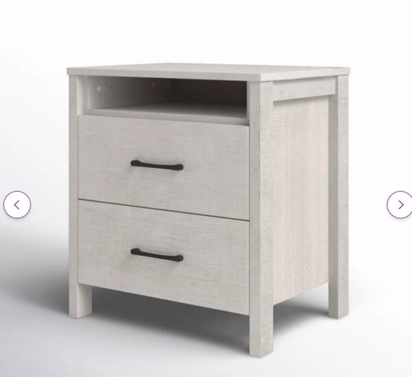 Allysyn 22.7" 2 Drawer Nightstand